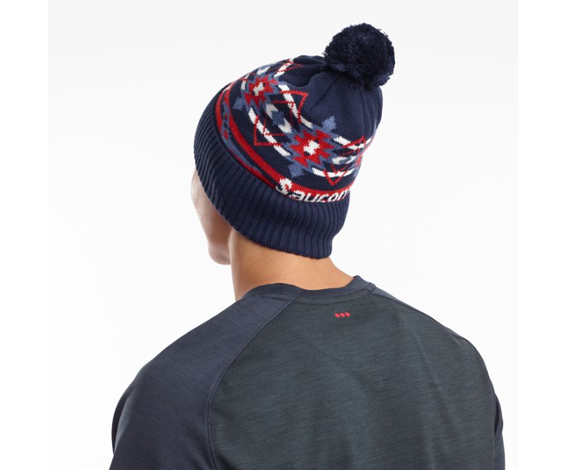 Saucony Rested Pom Women's Beanies Blue | Canada 357LISH